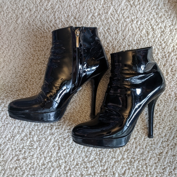Dior Patent Leather Ankle Boots - Picture 1 of 14